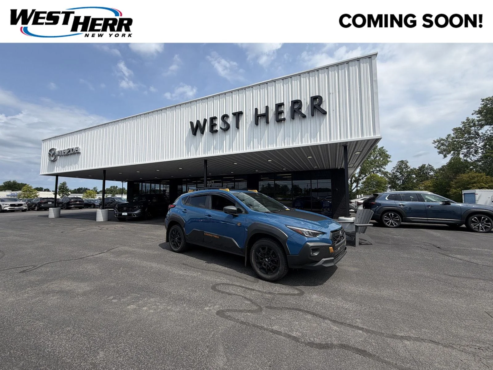 Used 2025 Geyser Blue Pearl Subaru Wilderness image 1