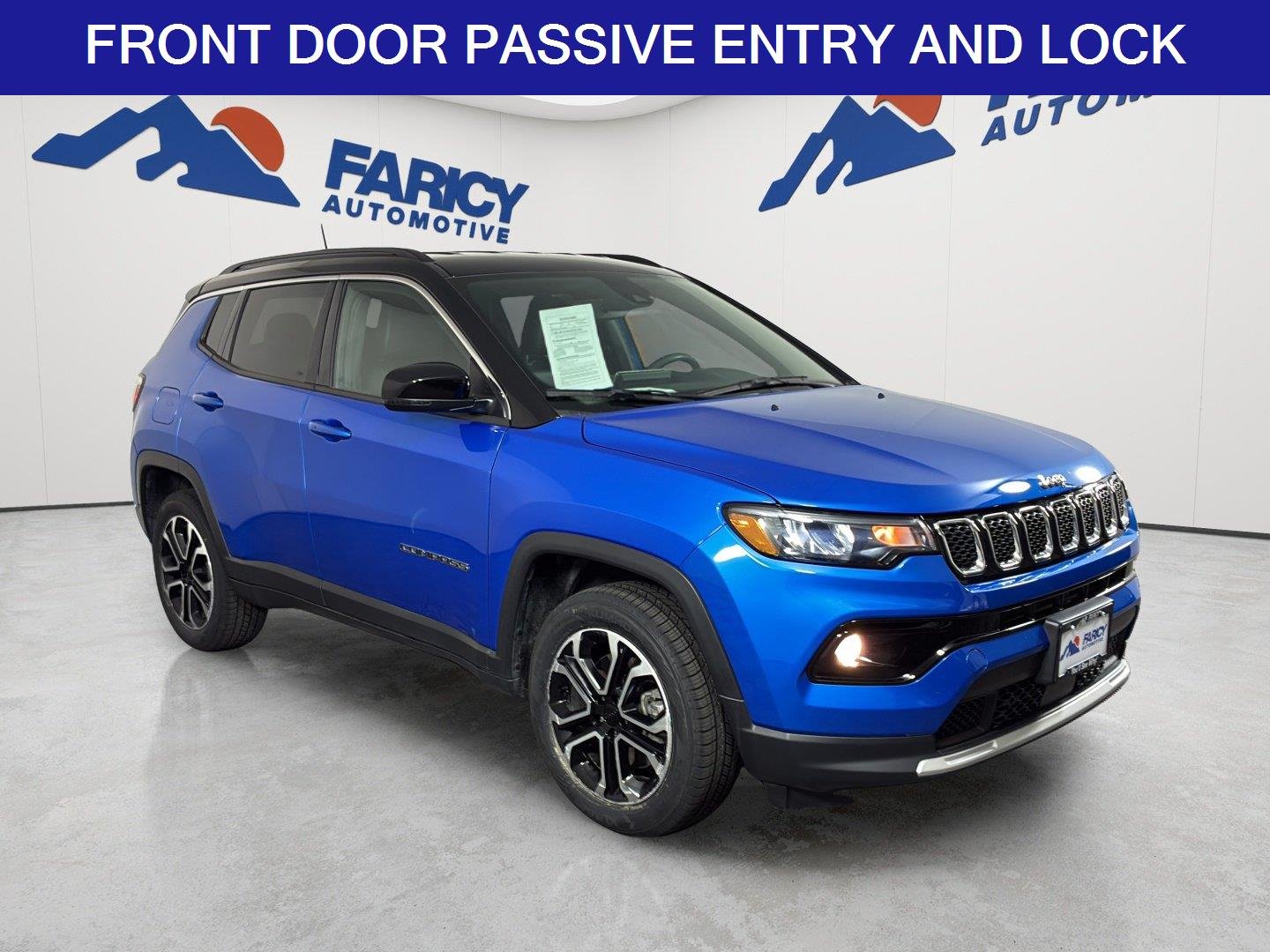 Used 2023 Laser Blue Pearlcoat Jeep Limited image 2