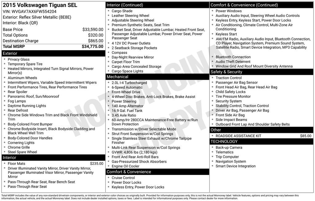 Used 2015 Silver Volkswagen SEL image 37