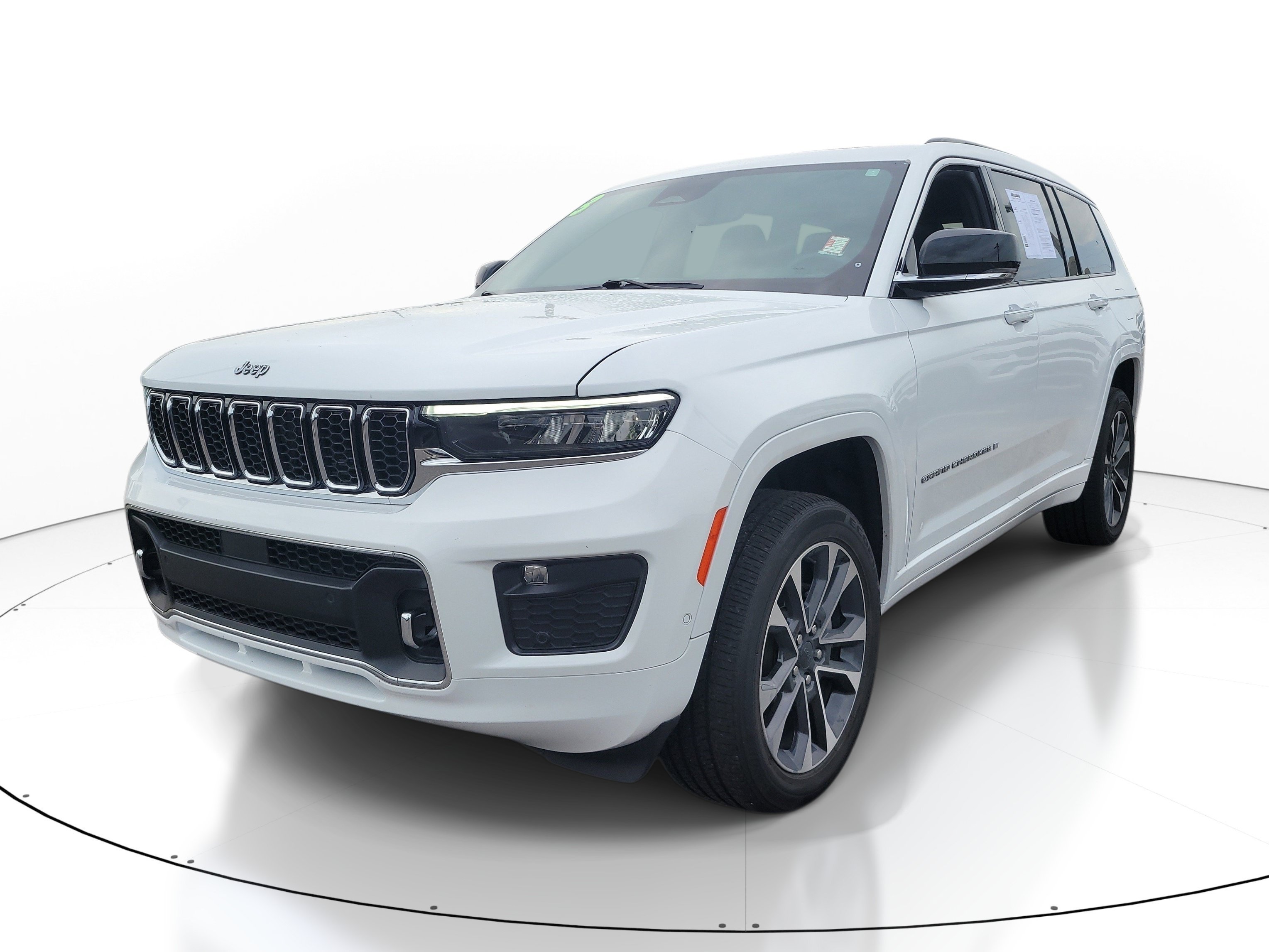 Used 2023 Bright White Clearcoat Jeep Overland image 3