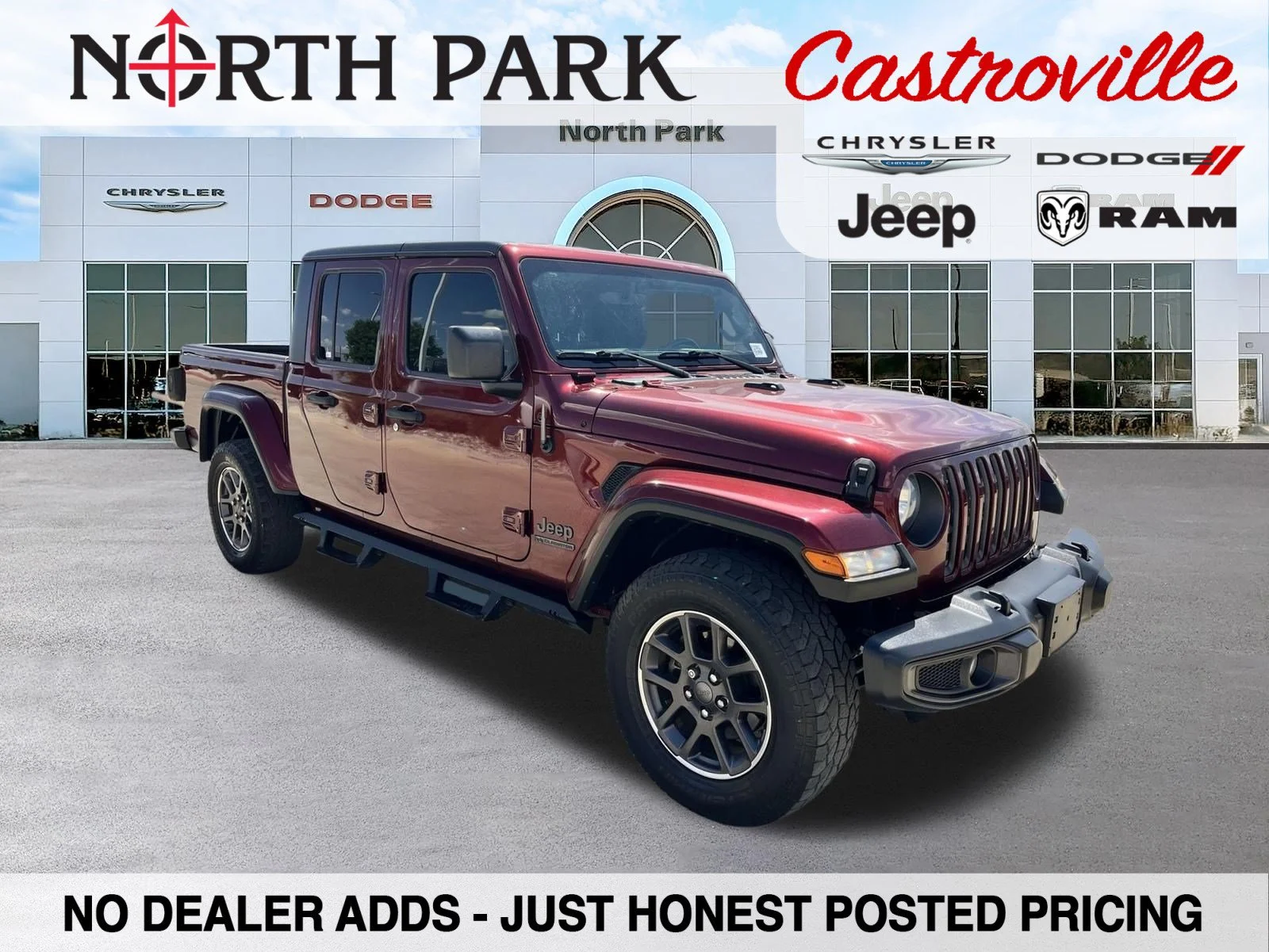 Used 2021 Red Jeep Sport image 1