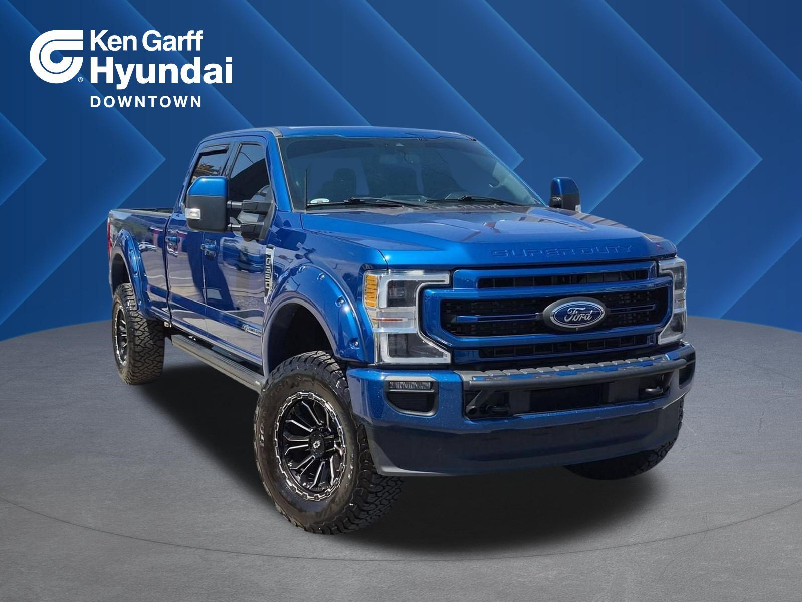 Used 2022 Blue Metallic Ford LARIAT image 1