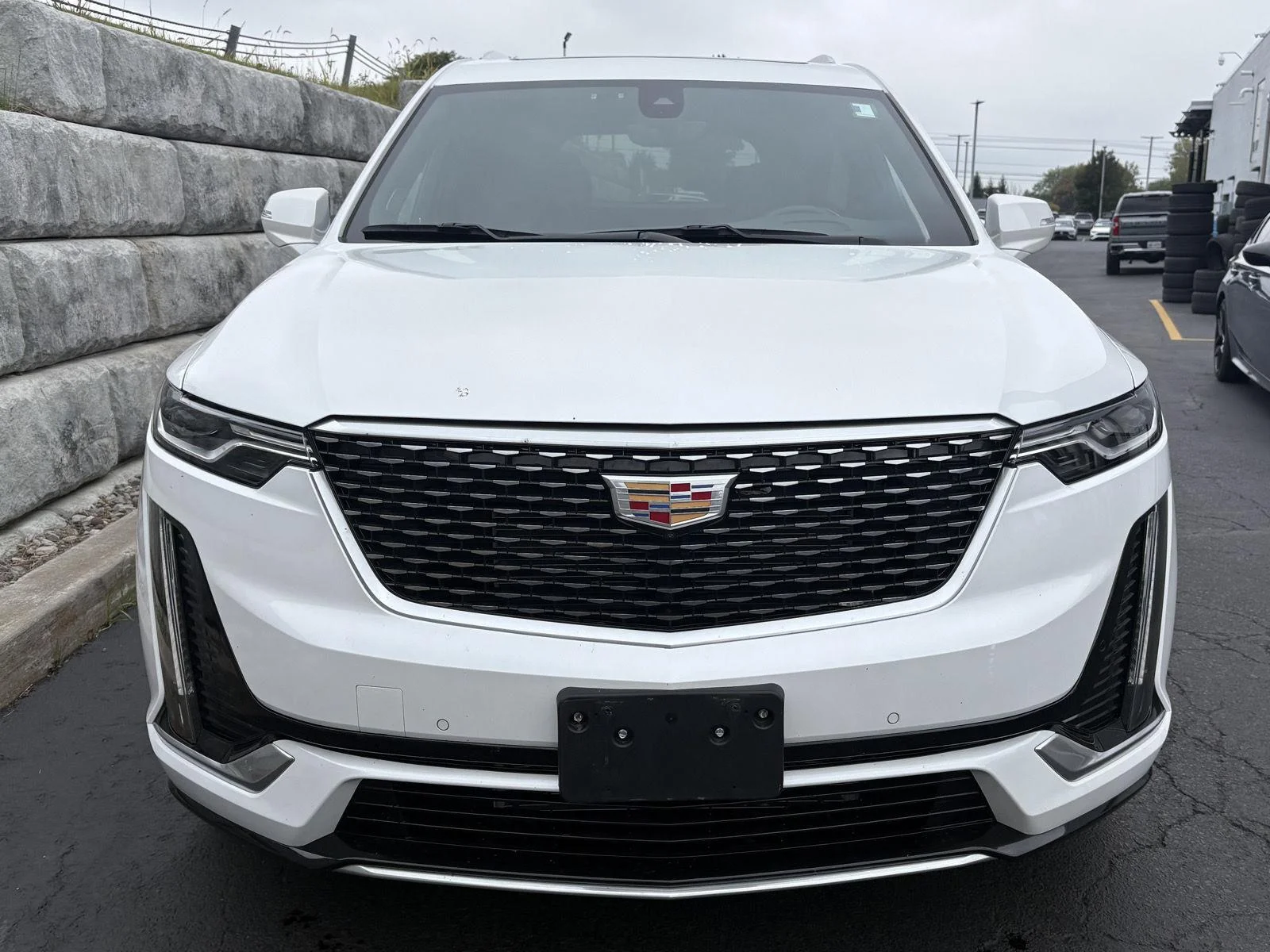 Used 2023 Crystal White Tricoat Cadillac AWD Premium Luxury image 2