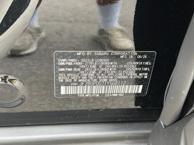 New 2026 CRYSTAL BLACK SILICA Subaru Limited image 26