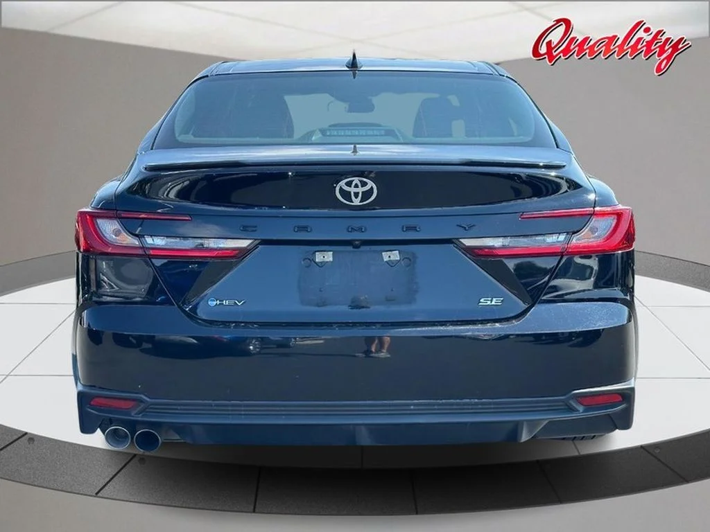 Used 2025 Midnight Black Metallic Toyota SE image 4
