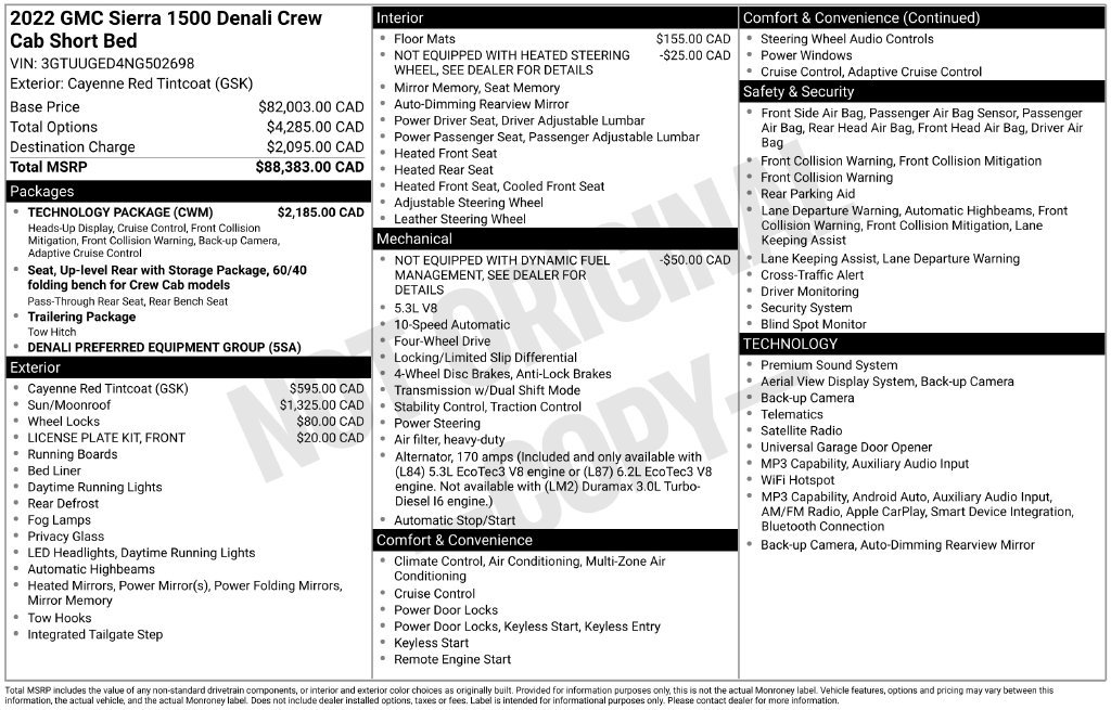 Used 2022 Red GMC Denali image 23