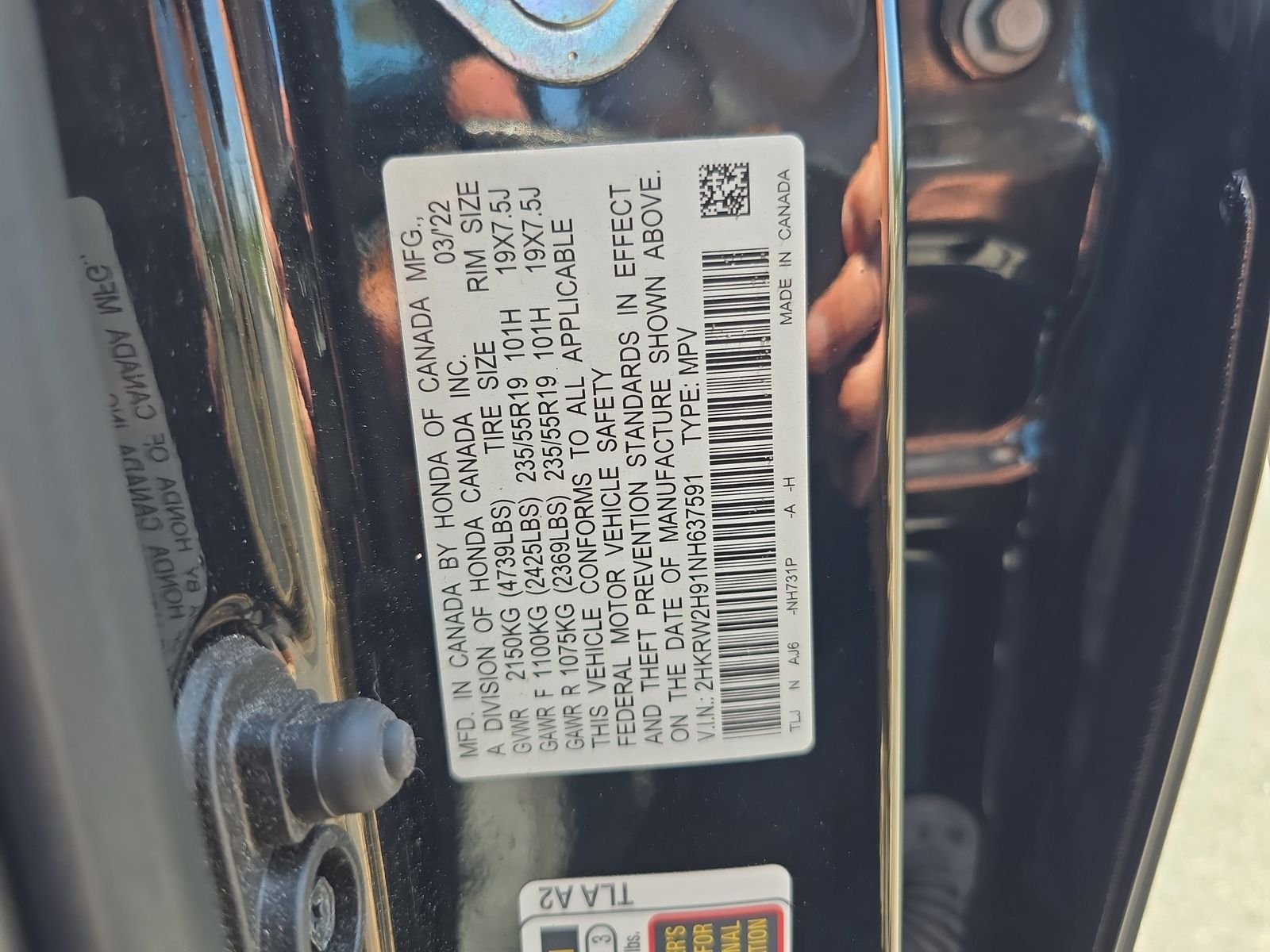 Used 2022 Black Honda Touring image 32