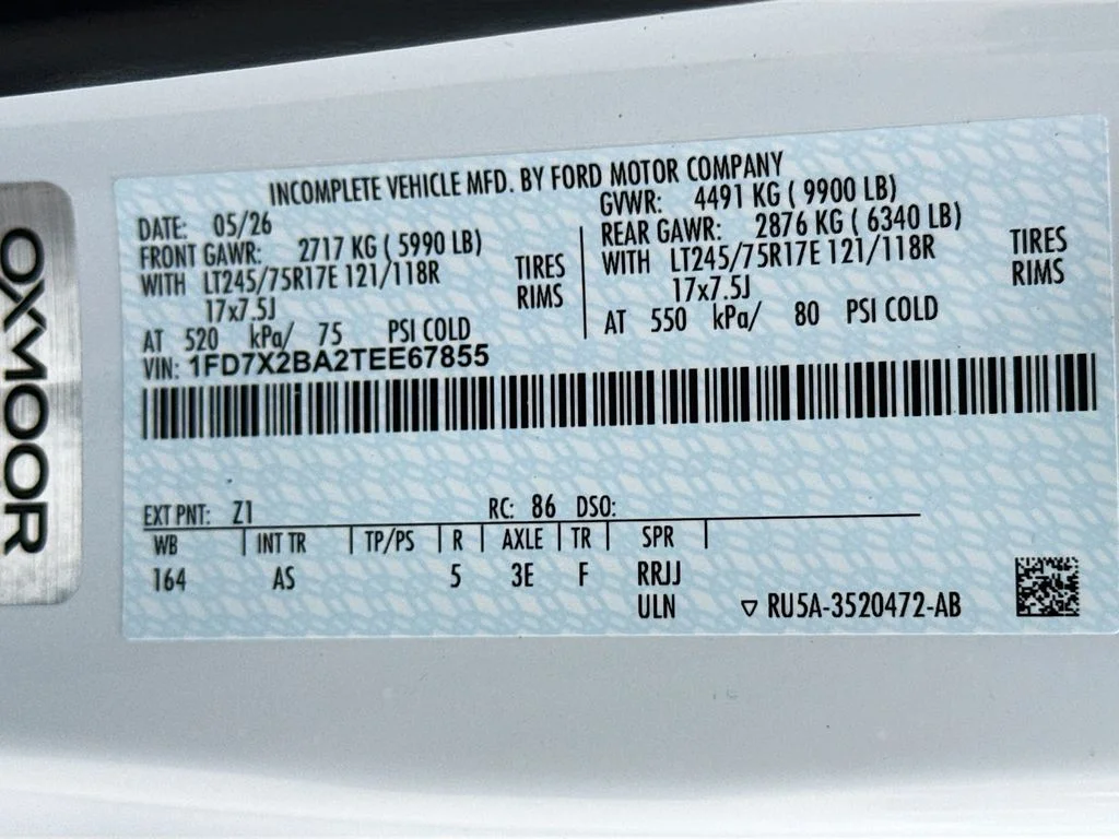 New 2026 Oxford White Ford F-250® XL image 29