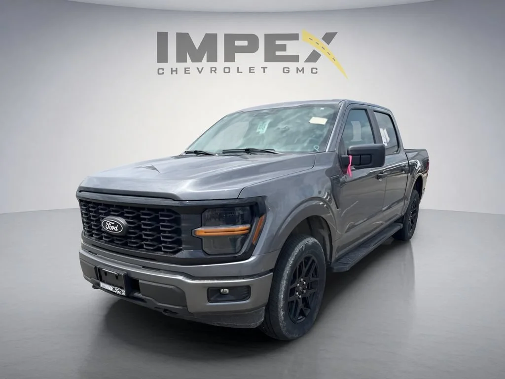 Gray 2024 Ford F-150 Pickup Truck Four-Wheel Drive 