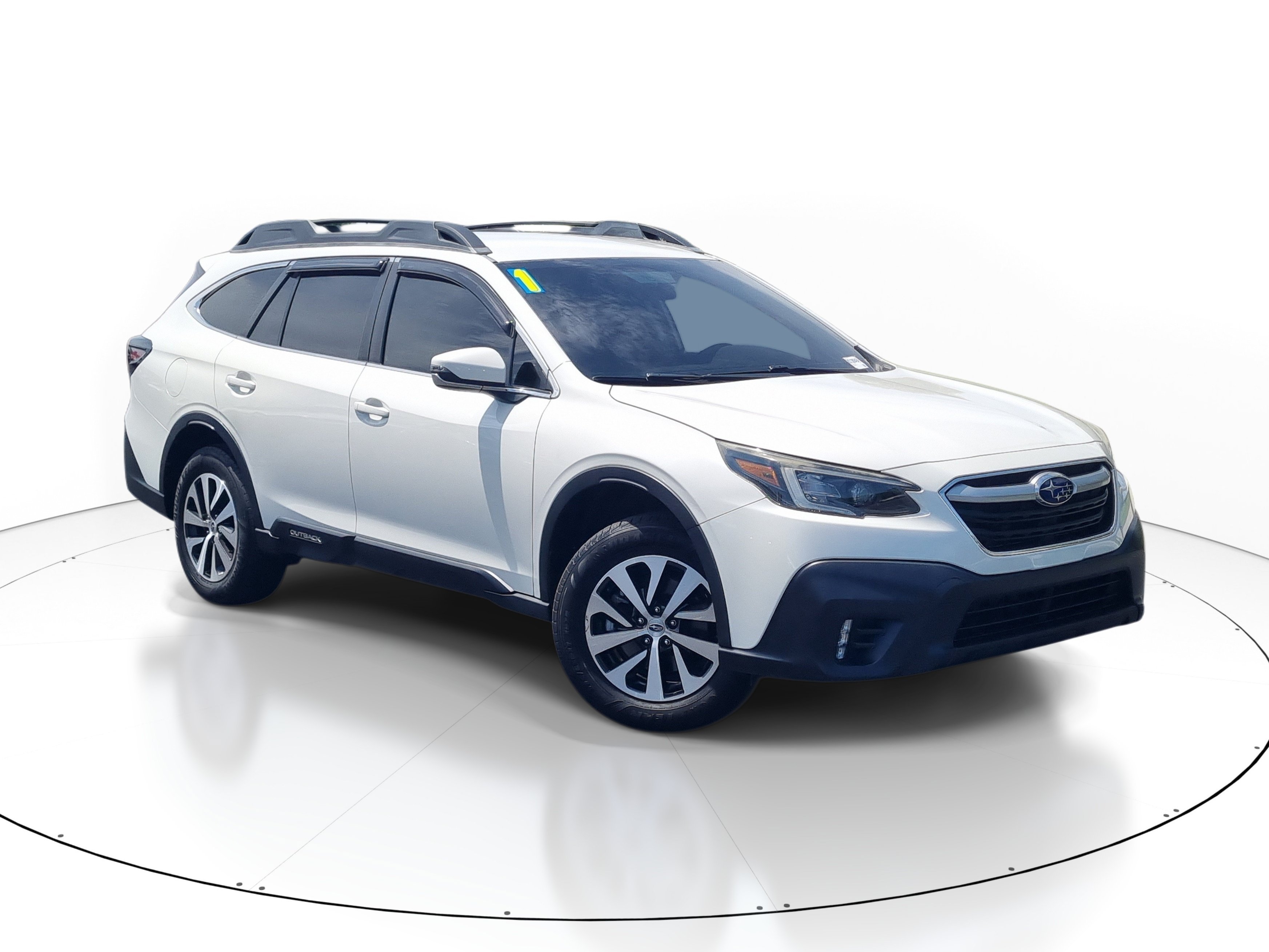 Used 2021 Crystal White Pearl Subaru Premium image 1