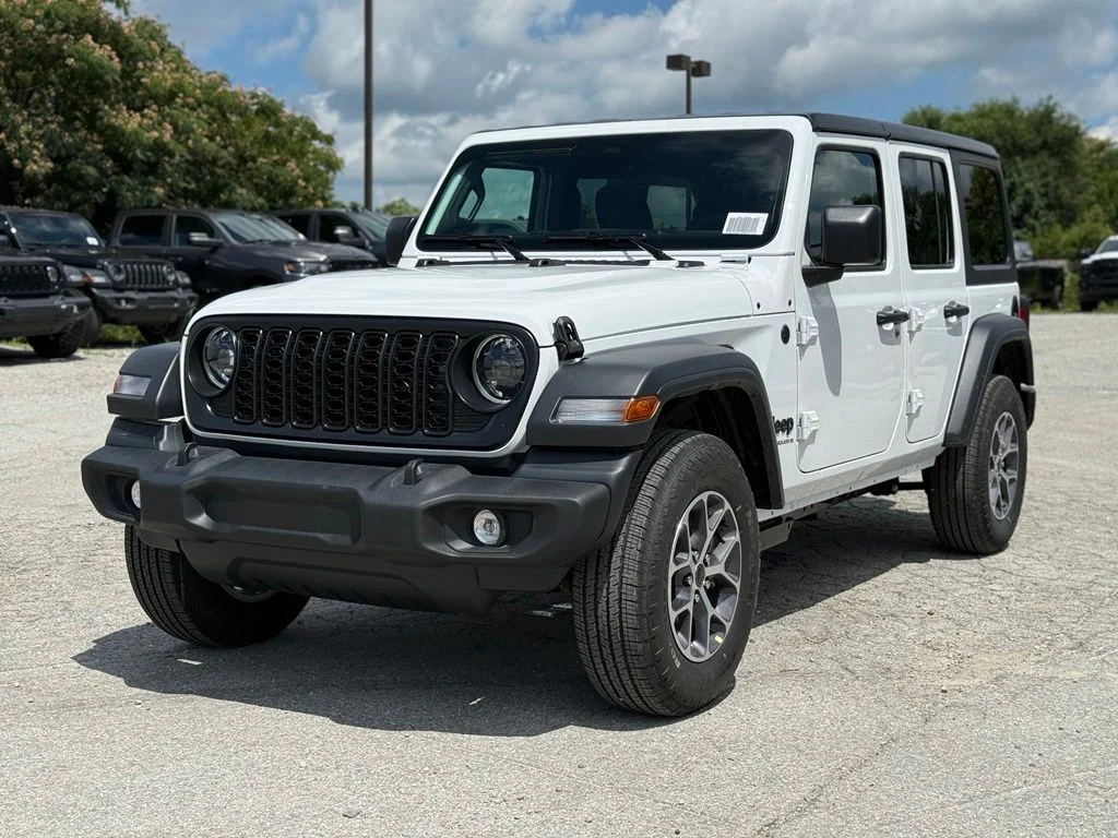 New 2026 Bright White Clear-Coat Exterior Paint Jeep Sport S image 2