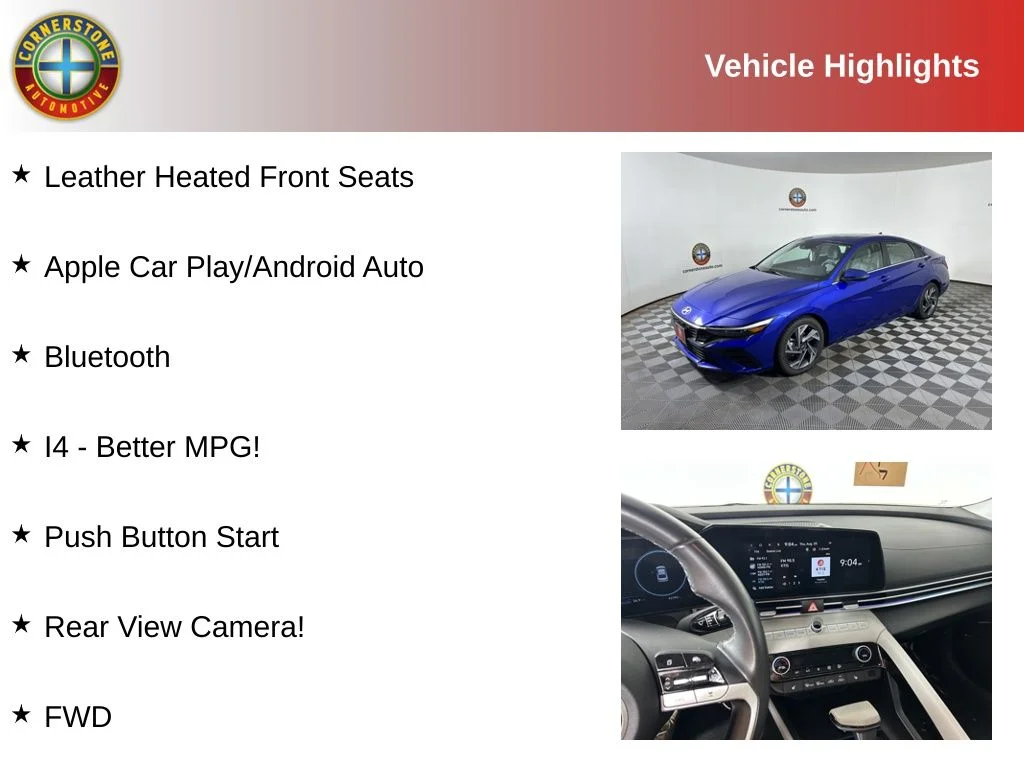 Used 2025 Hyundai Elantra Limited with VIN KMHLP4DGXSU896404 for sale in Elk River, Minnesota