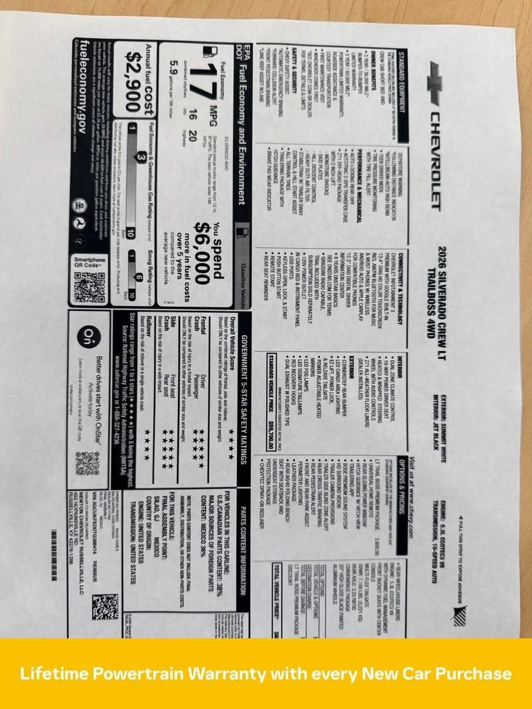 New 2026 Summit White Chevrolet LT Trail Boss image 32