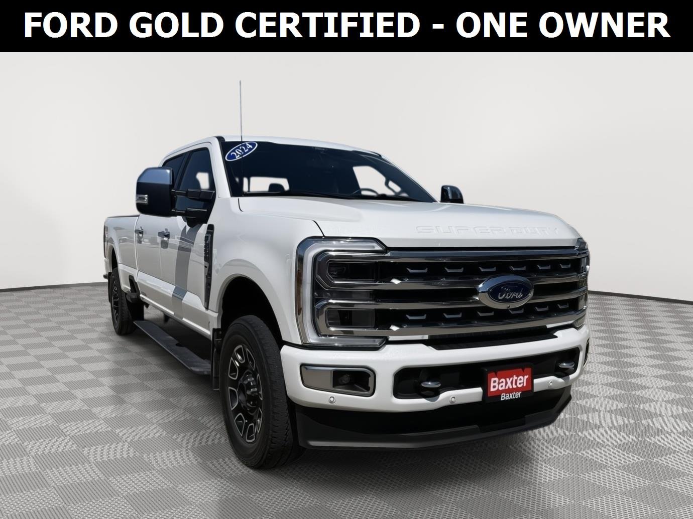 Certified Used 2024 Star White Metallic Tri-Coat Ford Platinum image 1