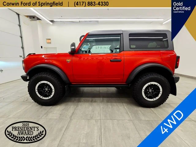 Certified Used 2023 Hot Pepper Red Metallic Tinted Clearcoat Ford Badlands image 2