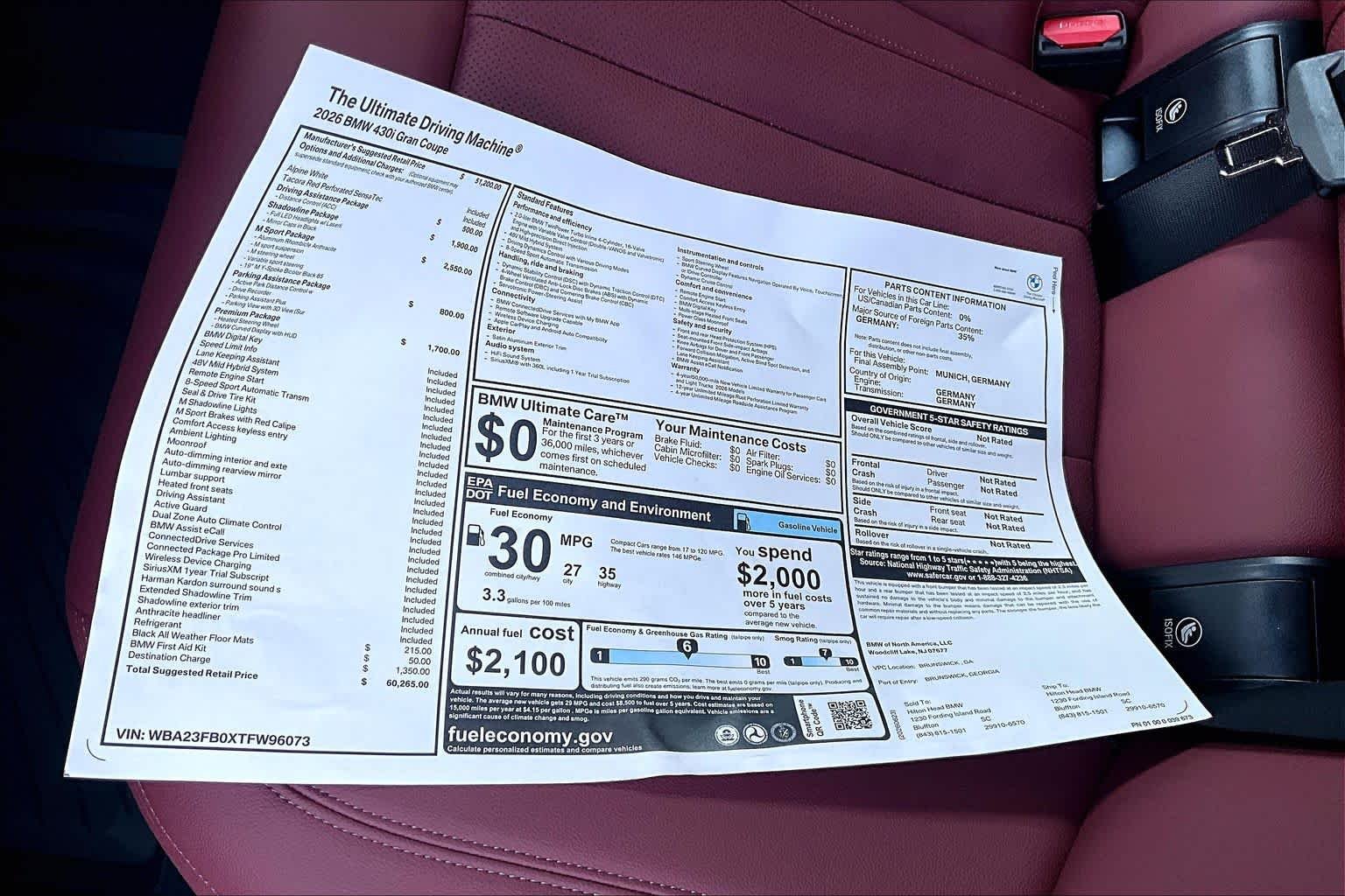 New 2026 Alpine White BMW 430i image 18