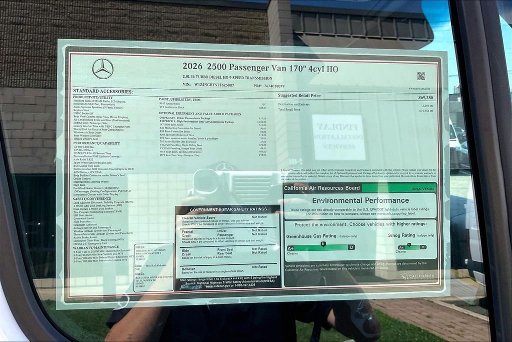 New 2026 Arctic White Mercedes-Benz Passenger 170 WB image 12
