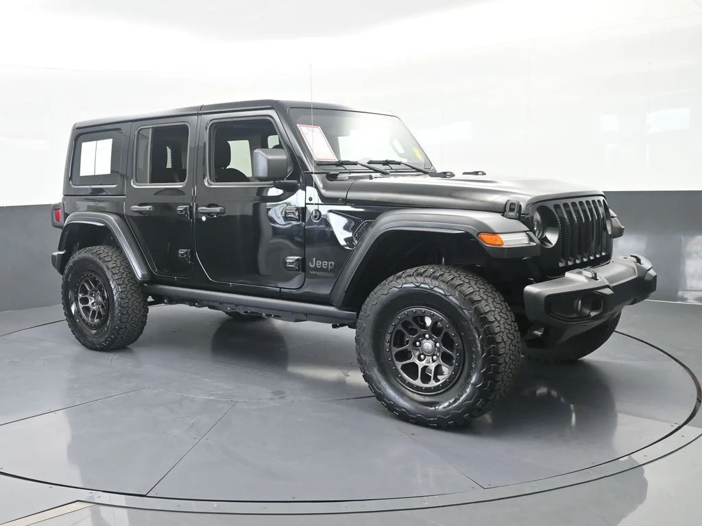 Used 2022 Black Clearcoat Jeep Unlimited Sport image 8
