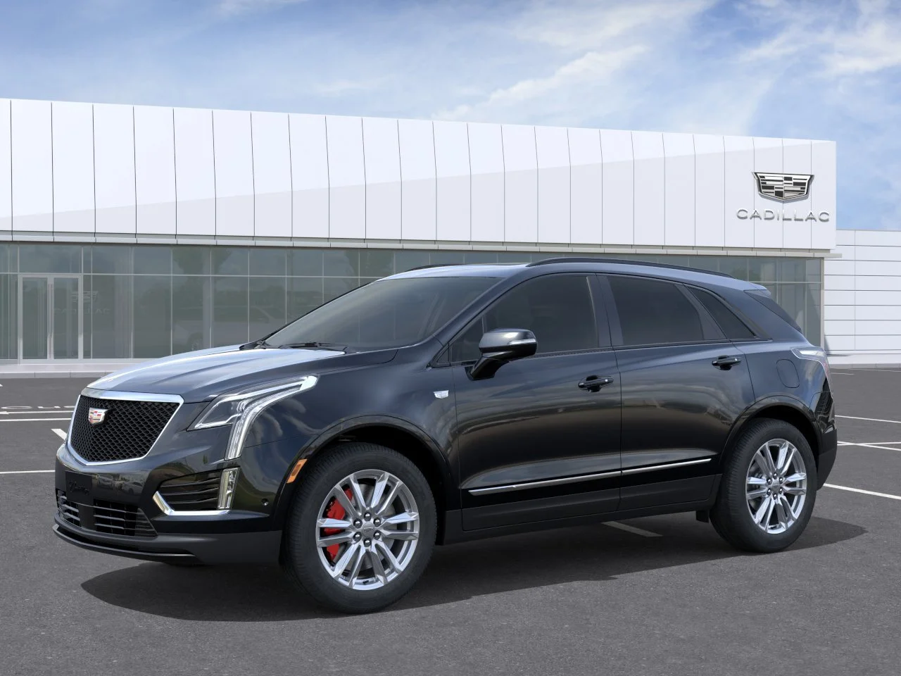 New 2026 Stellar Black Metallic Cadillac AWD Sport image 3