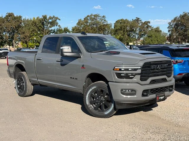 New 2026 Ceramic Gray Clear-Coat Exterior Paint RAM Laramie image 2