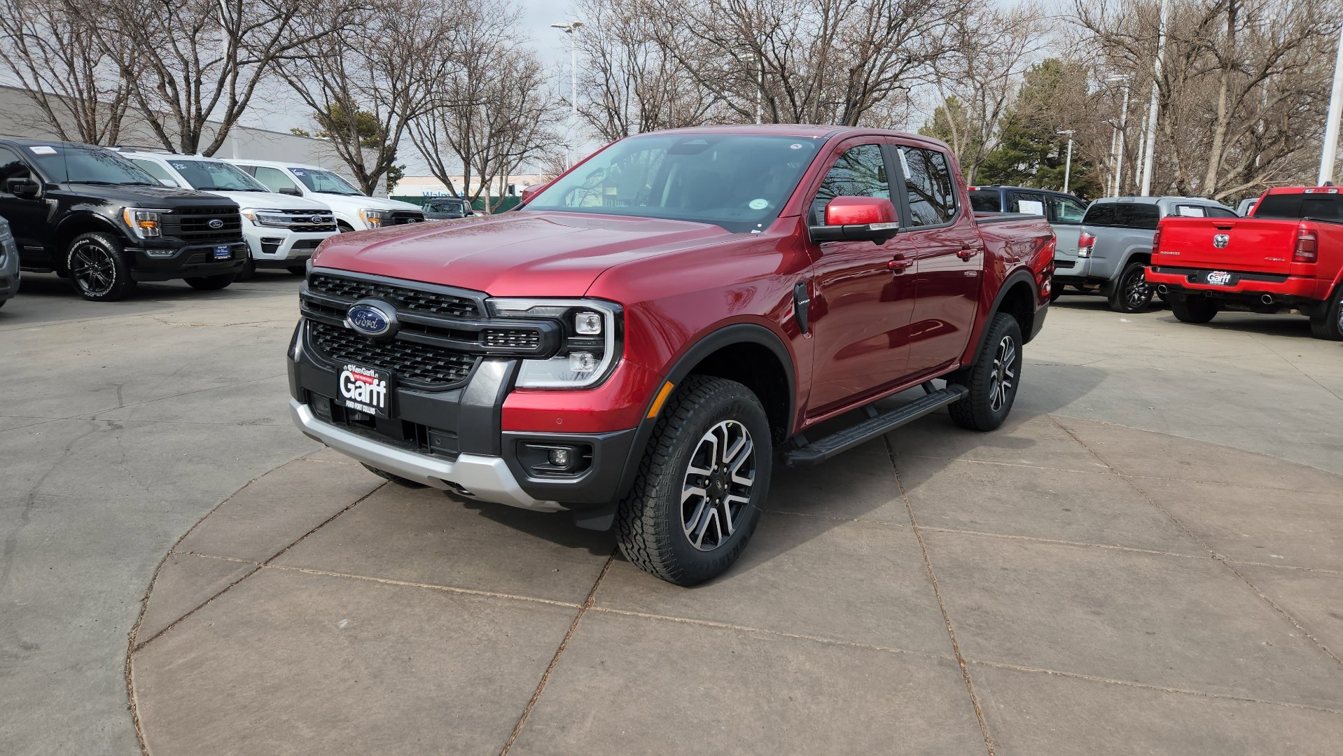 New 2025 Ruby Red Metallic Tinted Clearcoat Ford LARIAT image 2