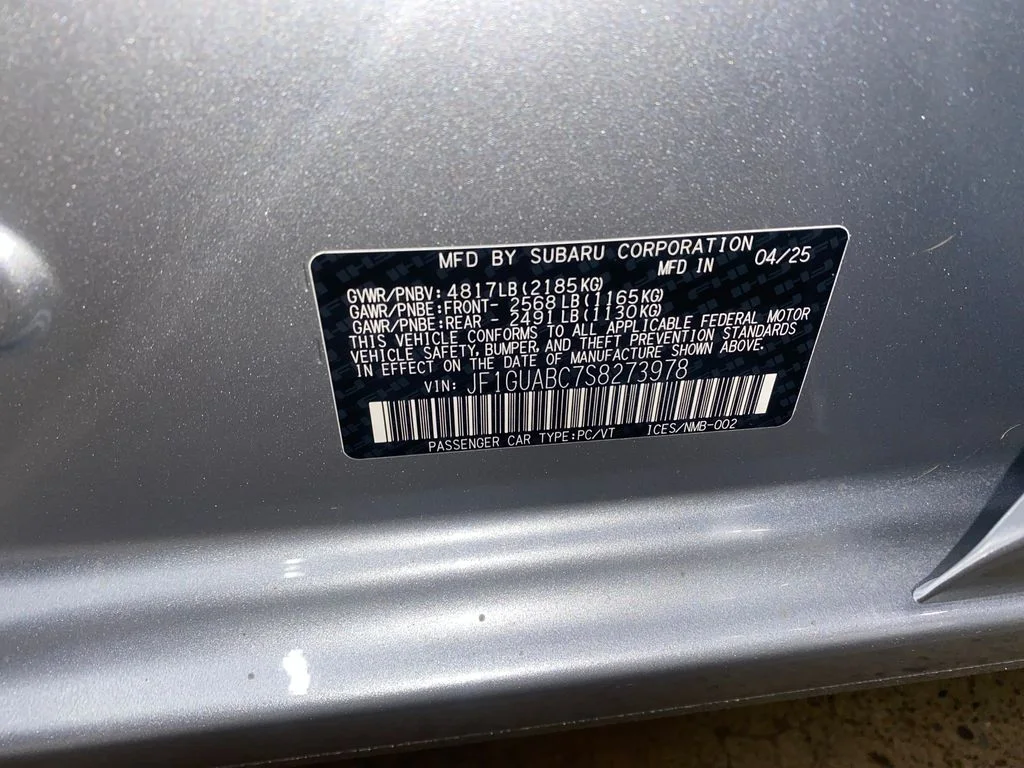 Certified Used 2025 Silver Subaru Base image 26