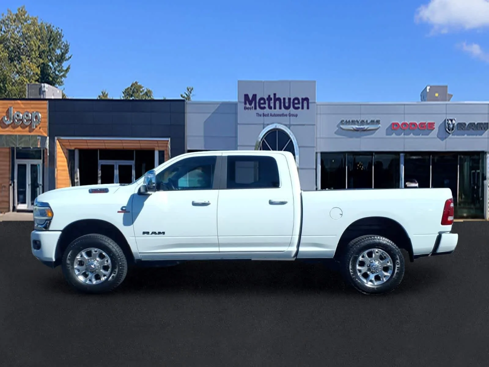 Used 2024 Bright White Clearcoat Ram Laramie image 8