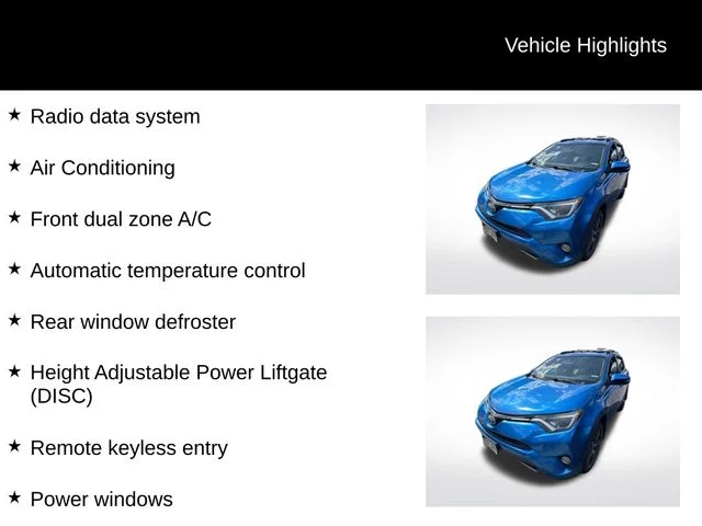 Used 2017 Blue Toyota XLE image 11