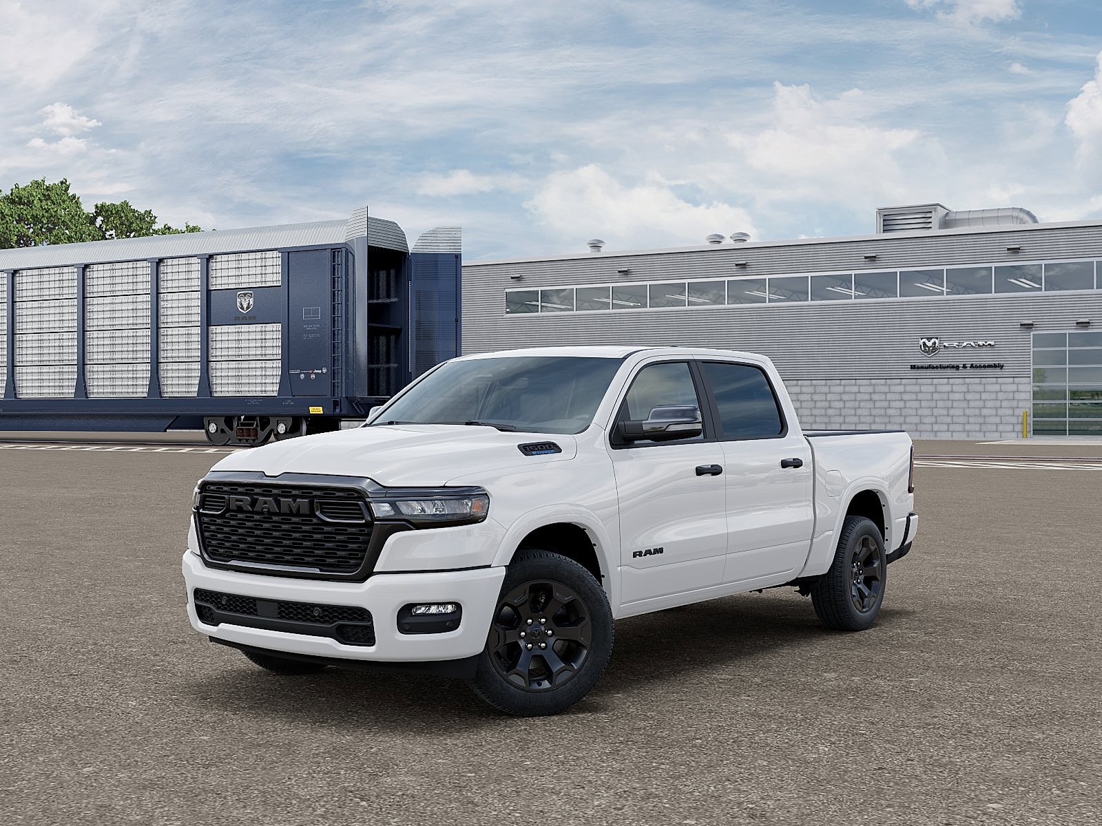 New 2027 Bright White Clear-Coat Exterior Paint RAM Big Horn/Lone Star image 2