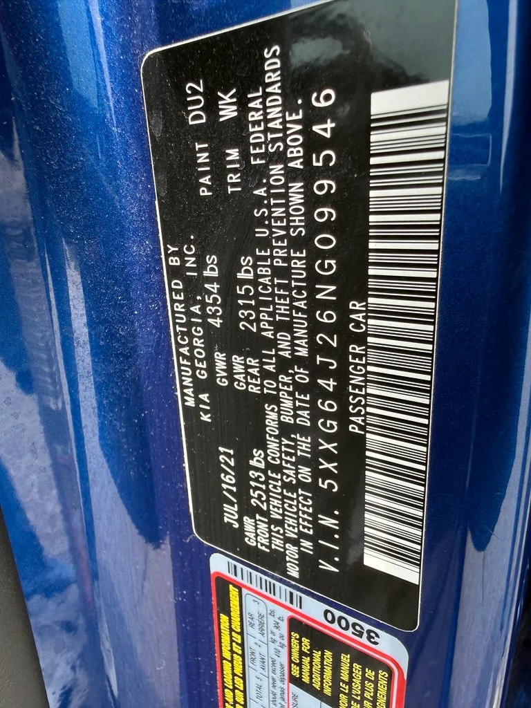 Used 2022 Blue Kia GT-Line image 26