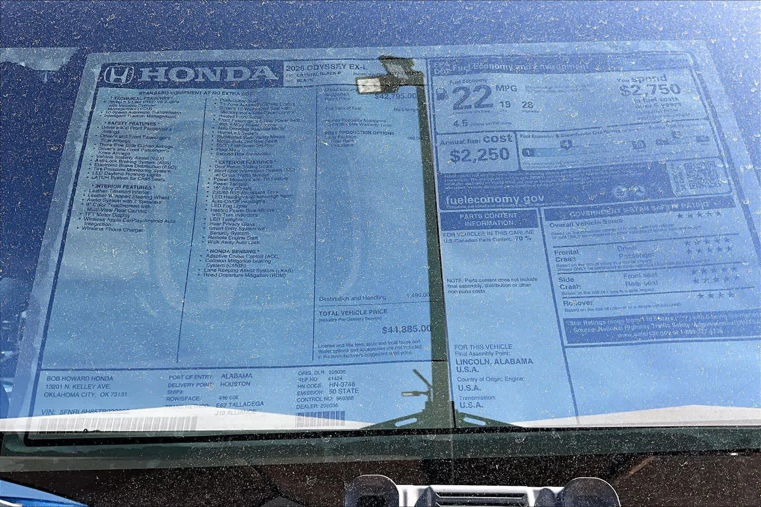 2026 Honda Odyssey EX-L - Photo 20
