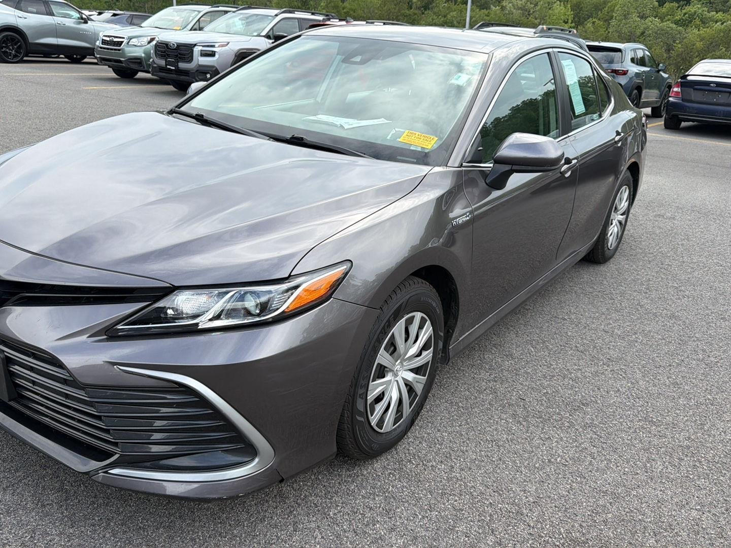 Used 2021 Predawn Gray Mica Toyota Hybrid LE image 2