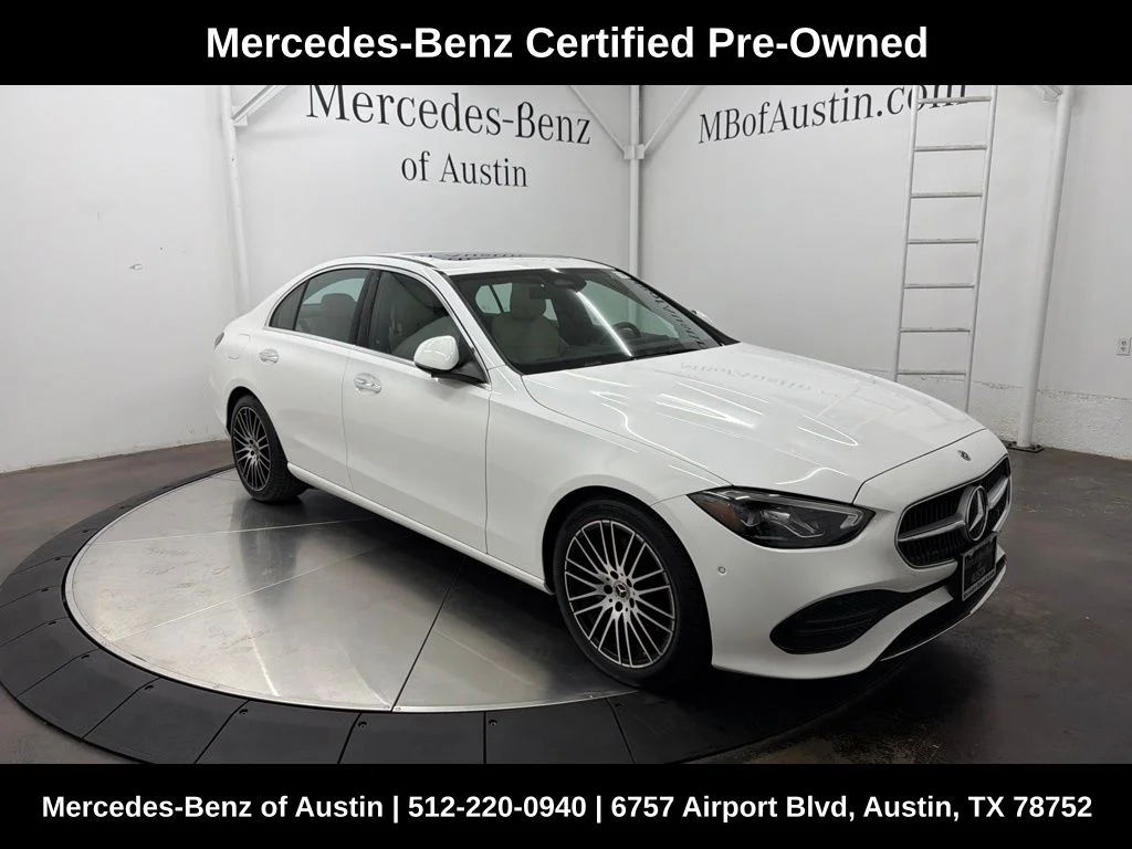 Certified Used 2024 White Mercedes-Benz C 300 image 1
