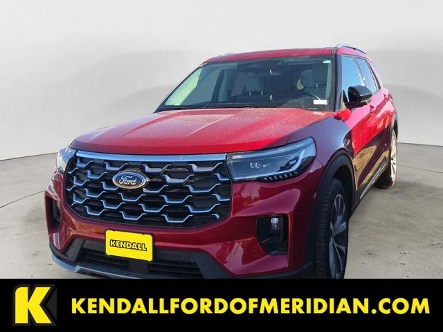 Used 2025 Red Ford Platinum image 1