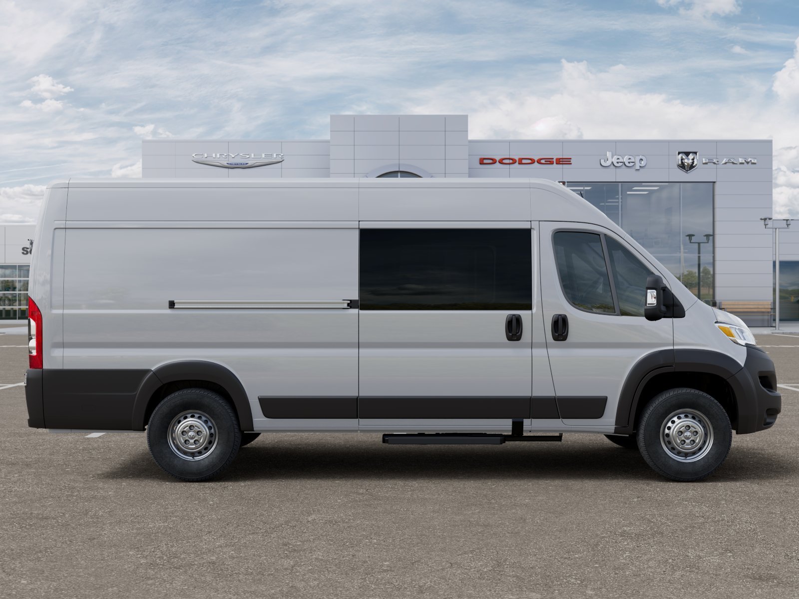 New 2025 Bright White Clearcoat RAM High Roof image 35