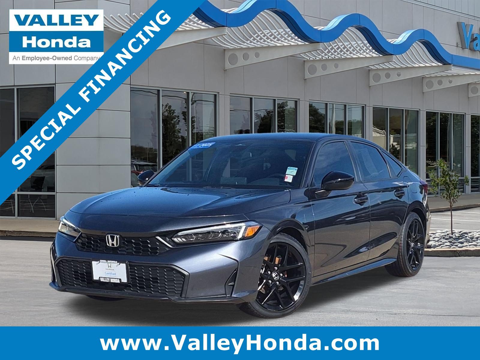 Certified Used 2025 Meteorite Gray Metallic Honda Sport Sedan image 1