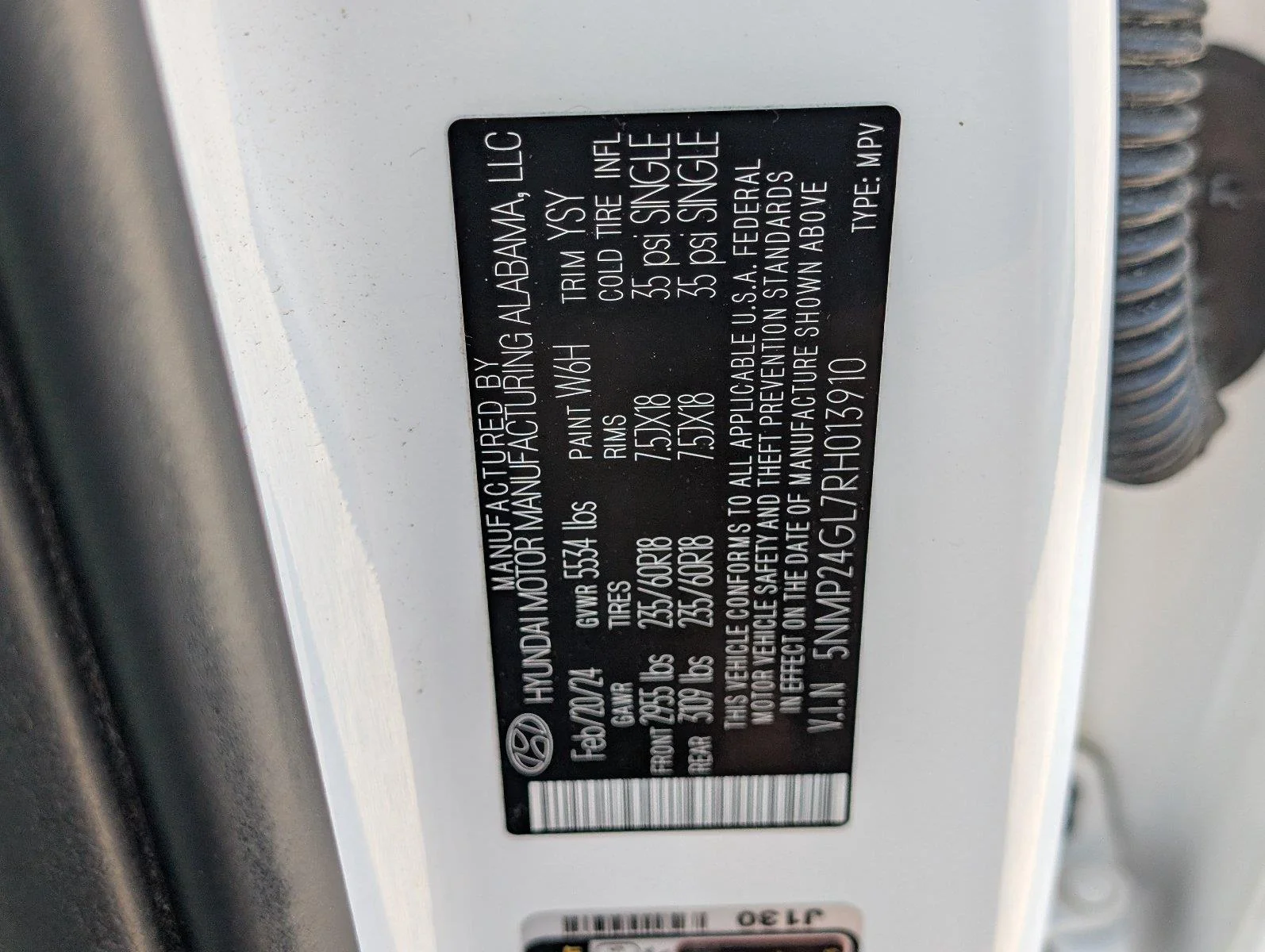 Used 2024 Serenity White Hyundai SEL image 15