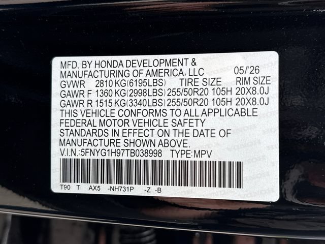 Certified Used 2026 Crystal Black Pearl Honda Black Edition image 22