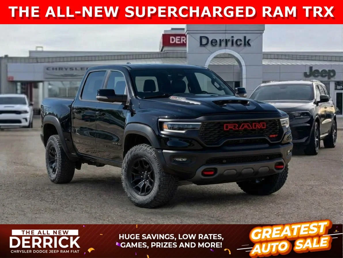 New 2027 Diamond Black Crystal Pearlcoat Ram TRX image 1