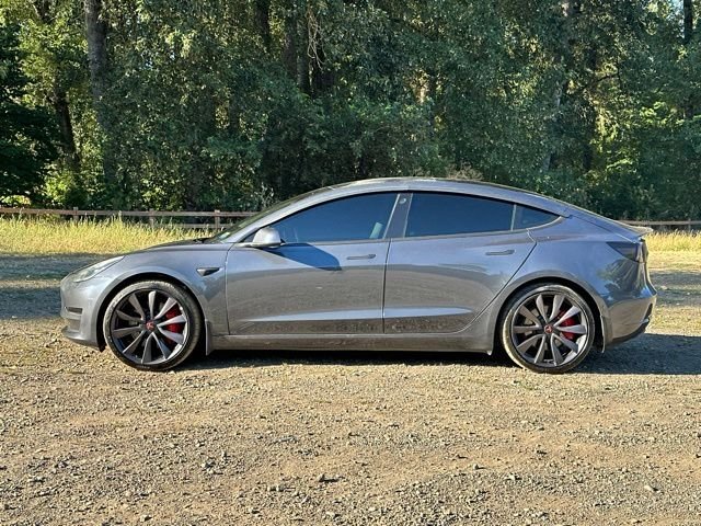 Used 2020 Midnight Silver Metallic Tesla Performance image 6