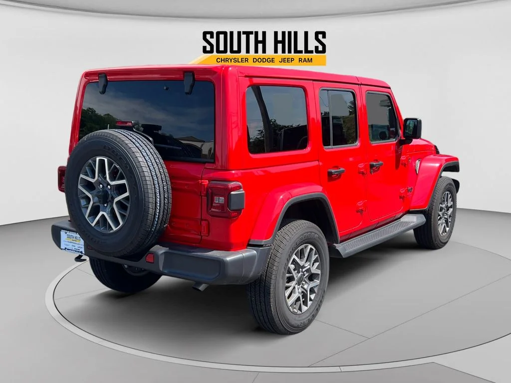 New 2025 Firecracker Red Clear-Coat Exterior Paint Jeep Sahara image 5