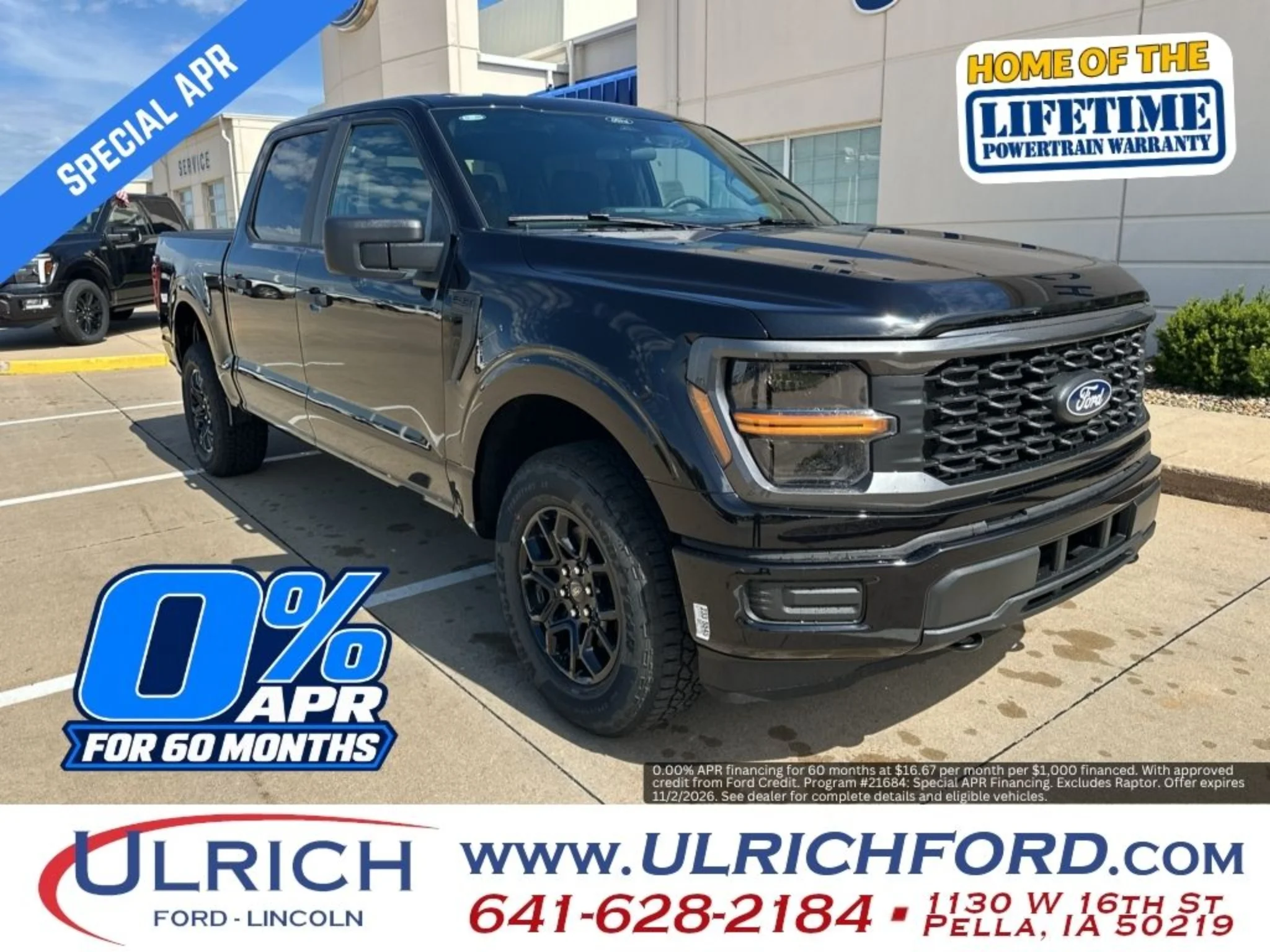 New 2026 Agate Black Metallic Ford STX® image 1