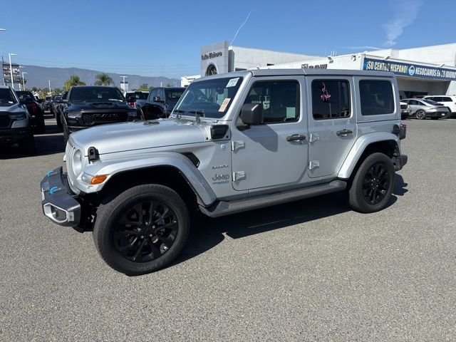 Used 2022 Jeep Wrangler Unlimited Sahara 4XE with VIN 1C4JJXP63NW229054 for sale in Lake Elsinore, CA