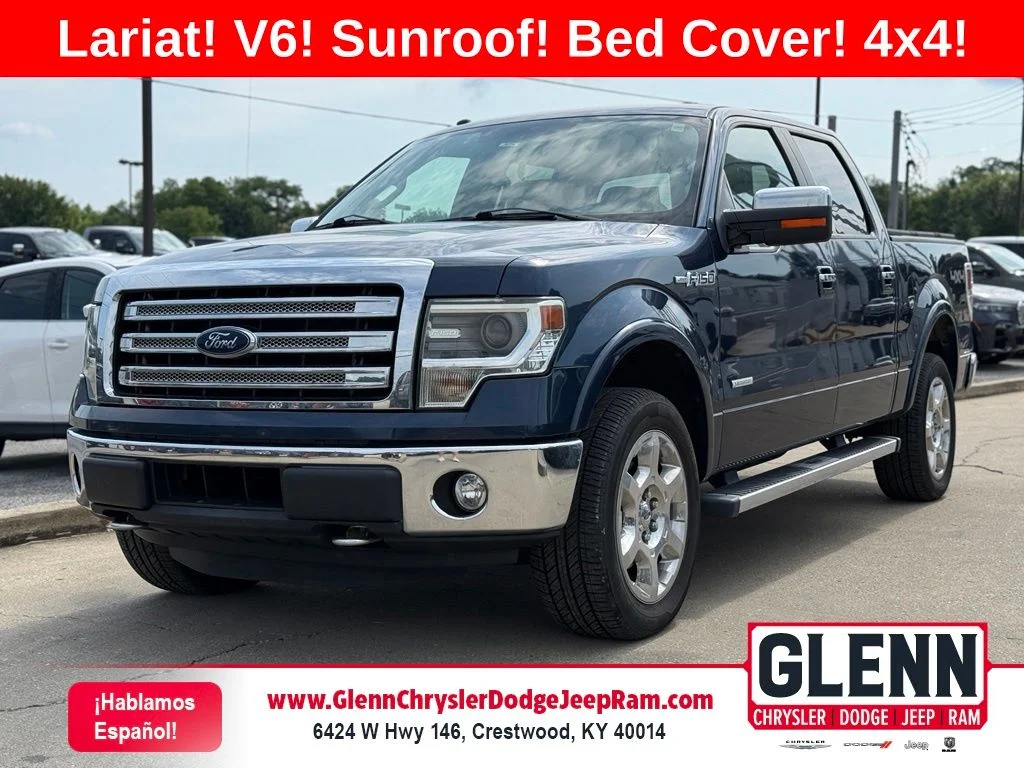 Used 2014 Blue Ford Lariat image 1