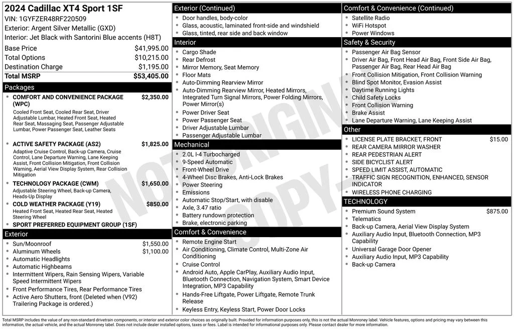 Used 2024 Silver Cadillac Sport image 10
