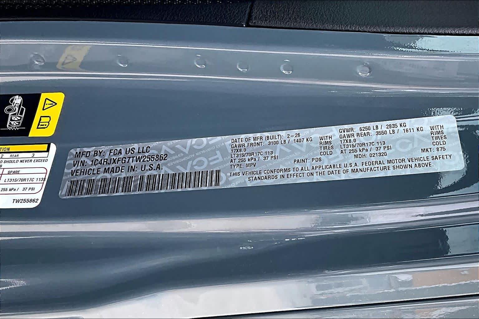 New 2026 Anvil Clear-Coat Exterior Paint Jeep Rubicon X image 21
