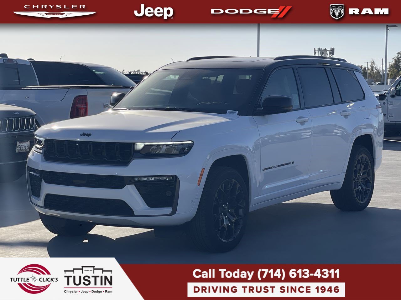 New 2026 Bright White Clear-Coat Exterior Paint Jeep Summit image 3