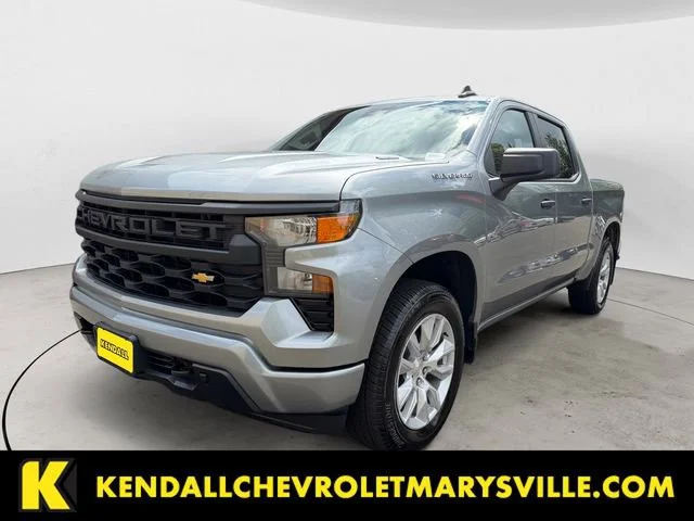 Certified Pre-Owned 2025 Chevrolet Silverado 1500 Custom 4WD Crew Cab