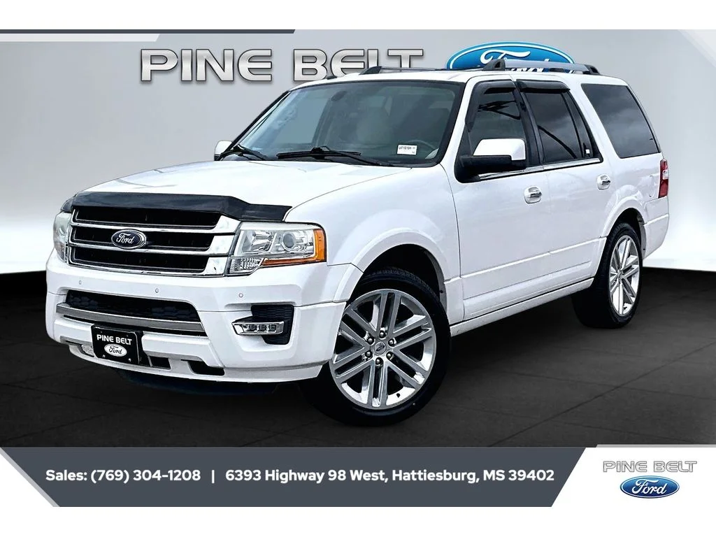 Used 2016 White Platinum Tri-Coat Metallic Ford Limited image 10