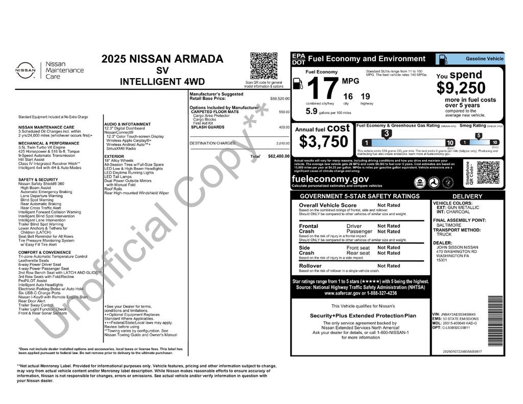 2025 Nissan Armada SV - Photo 6